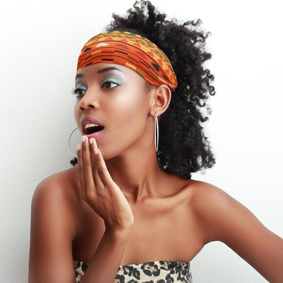 24 Pcs Boho African Headbands Women Girls Wide Knotted Yoga Stretchy Gift main image 5